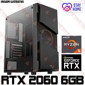 PC Gamer AMD Ryzen 5 3600, 16GB DDR4, SSD NVME 1 TERA, GPU GEFORCE RTX 2060 OC 6GB