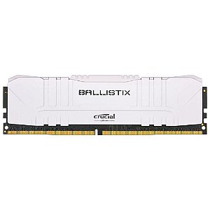 Memória Crucial Ballistix 8GB 3000 Mhz DDR4 CL15 White - BL8G30C15U4W (1X8GB)