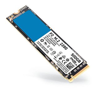 SSD Crucial P2, 500GB, M.2 NVMe, Leituras: 2300Mb/s e Gravações: 940Mb/s - CT500P2SSD8