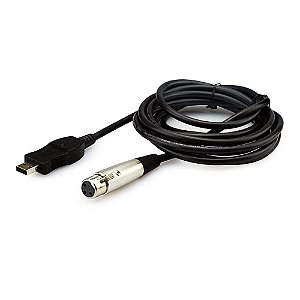 Cabo USB 2.0 para XLR femea