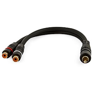 Cabo y - 1 Rca Macho para 2 Rca Fêmea