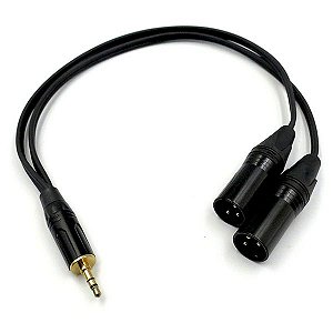 Cabo P2 para 2 XLR Macho