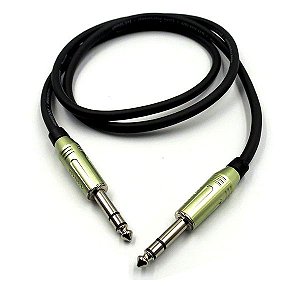 Cabo P10 Stereo Amphenol - 1 Metro - Preto