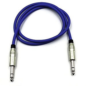 Cabo P10 Stereo Amphenol - 2 Metros - Azul