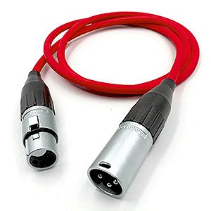 Cabo XLR Amphenol - 10 Metros - Vermelho