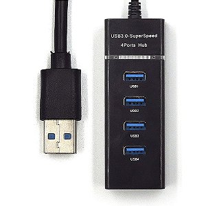 Hub USB 3.0 - 30cm - Alta velocidade