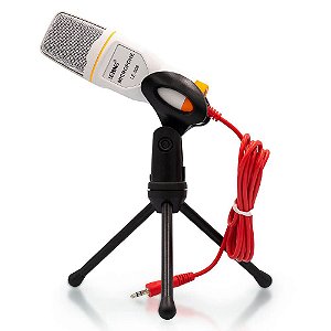 Microfone Condensador Profissional LE-908 Branco LeLong