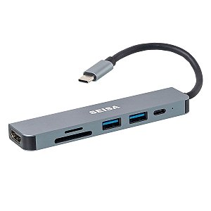 Hub USB-C 6 em 1 Modelo BYL-2010 - SEISA