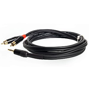 Cabo P2 para RCA LxR Profissional Ion Black - 8 metros