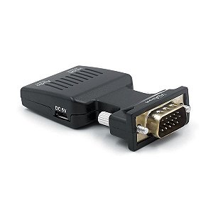 Conversor VGA x HDMI portátil com audio