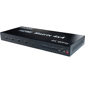 Matrix HDMI 4x4 2.0 Com Controle Remoto e Infra Vermelho