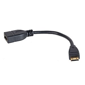 Cabo Adaptador Mini HDMI Macho para HDMI Fêmea 30cm