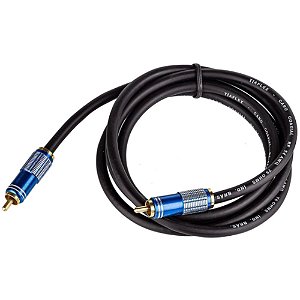 Cabo Coaxial Digital (SPDIF) 2 Metros - Azul