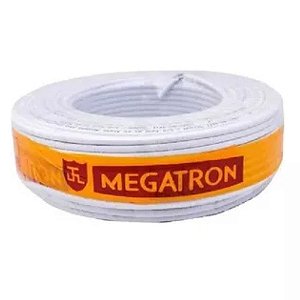 Cabo Coaxial RG06 75 Ohms 95% Malha Megatron 100 Metros