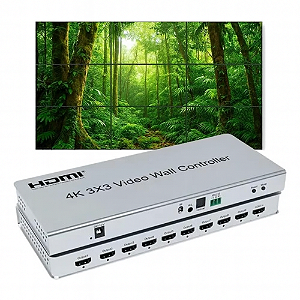 Controlador de Vídeo Wall 3x3 HDMI 4K