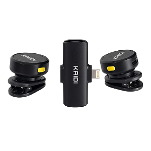 Microfone Duplo de Lapela Lightning Wireless KMF4-A