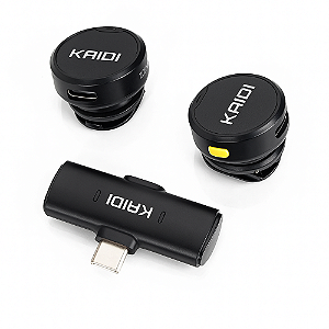 Microfone Duplo de Lapela USB-C Wireless KMF4-C