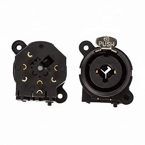 Conector Combo XLR + P10 de Painel