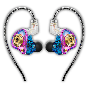 Fone In-Ear QKZ ENZO PRO Azul Translúcido