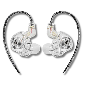 Fone In-Ear QKZ ENZO PRO Branco Translúcido