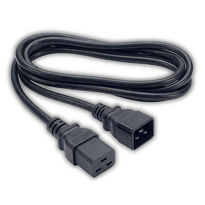 Cabo de Força C19 macho para C20 fêmea 16A - 1,8mts