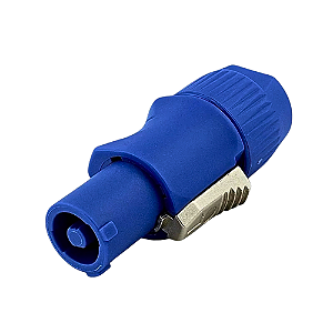 Conector Powercon Macho 20A Azul