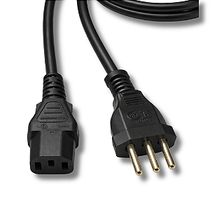 Cabo de Força Tripolar 10A IEC C13 1,77m