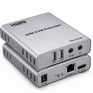Extensor HDMI KVM USB IR 60m RJ45 Cat6