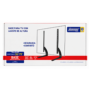 Base para TV com Ajuste de Altura de 36" até 75"