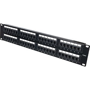 Patch Panel CAT.5e 48 Portas com Guia