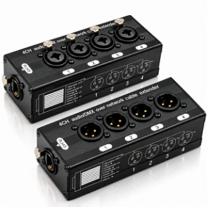 Medusa Via Cabo de Rede 4 Canais XLR Macho ComboP10 e XLR Fêmea