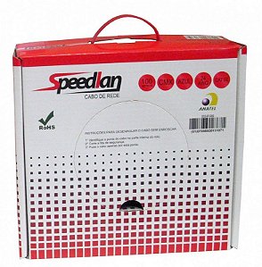 Cabo de Rede UTP 4 Pares Cat5e Speedlan 100% Cobre