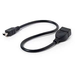 Adaptador USB para Mini USB Rabicho 30cm