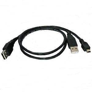 Cabo USB para USB Mini - 30cm