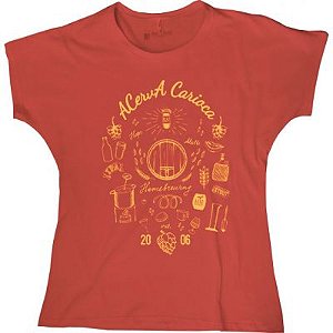 Camiseta Acerva Homebrewing Feminina (Coral)