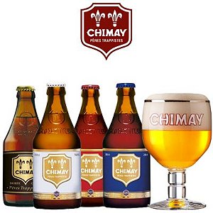 Kit Degustação Chimay 4 Cervejas + Copo