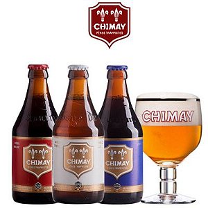 Kit Degustação Chimay 3 Cervejas + Copo