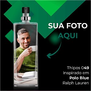 049 - Polo Blue - Ralph Lauren (55ml) - Com sua Foto