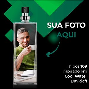 109 - Cool Water - Davidoff (55ml) - Com sua Foto