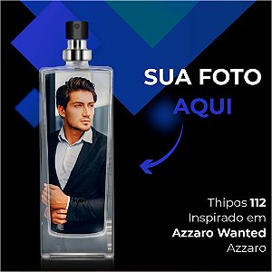112 - Azzaro Wanted - Azzaro (55ml) - Com sua Foto