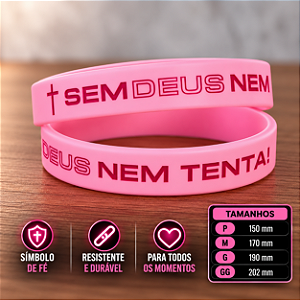 SEM DEUS NEM TENTA - Rosa com Rosa Escuro