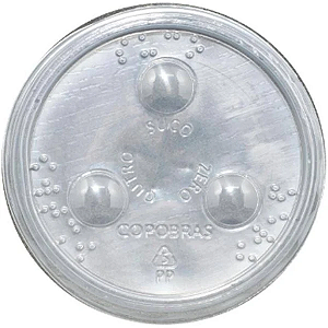 Tampa Plástica Copobras Transparente C/FURO 300ML