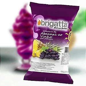 Kit 12 Cobertura Abacaxi ao vinho 1,100kg - Brigatta