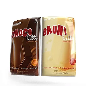 Bebida Láctea UHT 02 unid Baunilha 02 und Chocolate 2Lt Caixa c/ 04 und - Brigatta