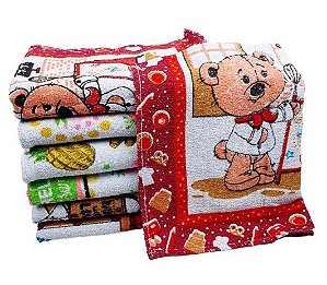 12 Panos de Copa/Prato Atoalhado 40x60cm Vários Modelos Estampas e Cores