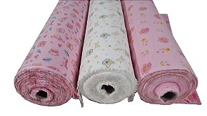 Tecido flanelado estampado 10mts X 80cm - Feminino