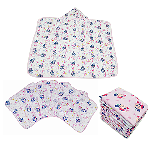 Kit Disney 2 Manta + 1 Toalha De Banho + 5 Fralda Boca