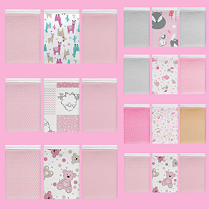 Pacote 3 Fronhas Malha 100% Algodão Berço 30x40cm Travesseiro Bebê