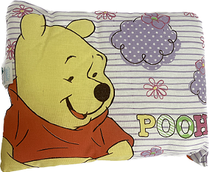 Travesseiro Ursinho Pooh 28x35cm Lilas