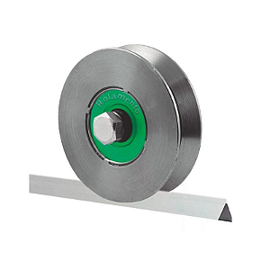 Roldana Portão Correr Trilho V 2 1/2 Polegadas (6,2 cm)